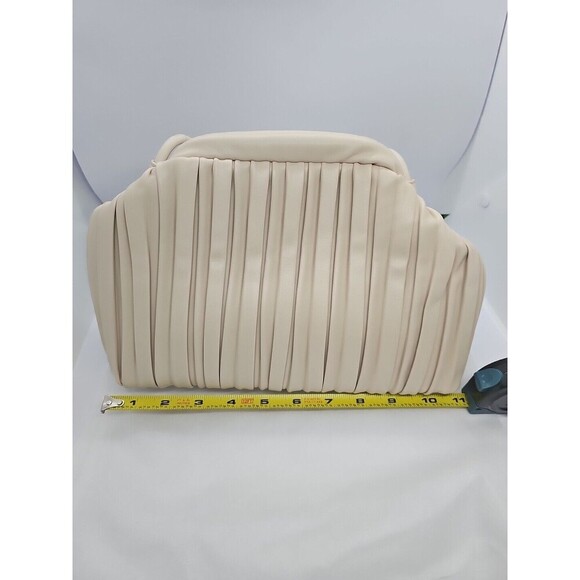Clutch Purse and Dumpling Bag for Women By Niueimee Zhou Cream Color - Picture 6 of 8